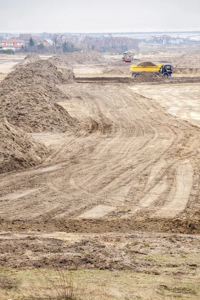 Bau einer neuen Straße — Stockfoto