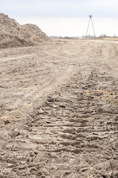 Bouw van een nieuwe weg — Stockfoto