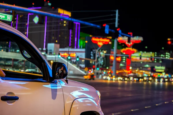 Night driving through Las Vegas Strip — Stock Photo, Image