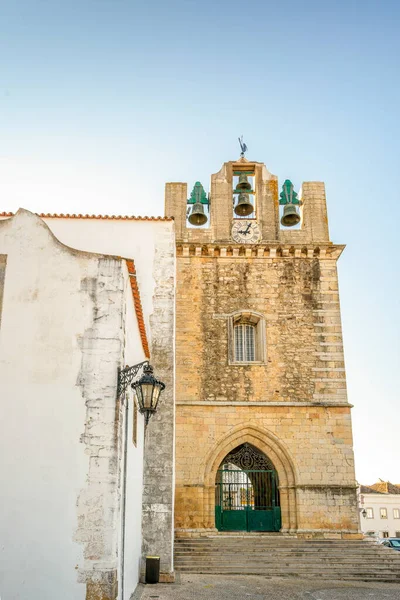 Historic Cathedral Old Town Faro Algarve South Portugal — Stock Photo, Image
