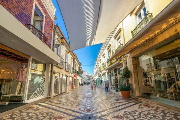 Main Commercial Promenade Old Town Faro Capital City Algarve Portugal — Stock Photo, Image