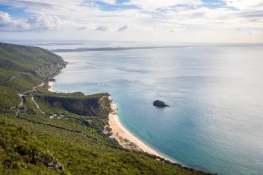 Beautiful morning landscape of Natural Park of Arrabida, next to Setubal, Portugal
