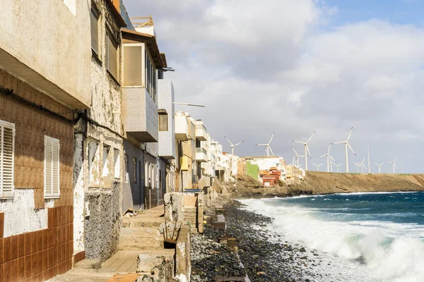 Casas Frente Mar Pozo Izquierdo Con Vistas Gran Canaria Islas —  Fotos de Stock