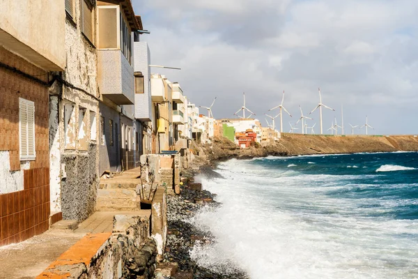 Pozo Izquierdo Waterfront Houses Overlook Gran Canaria Canary Islands Spain —  Fotos de Stock