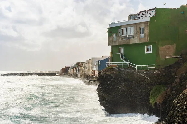 Pozo Izquierdo Waterfront Houses Overlook Gran Canaria Canary Islands Spain — Stok fotoğraf