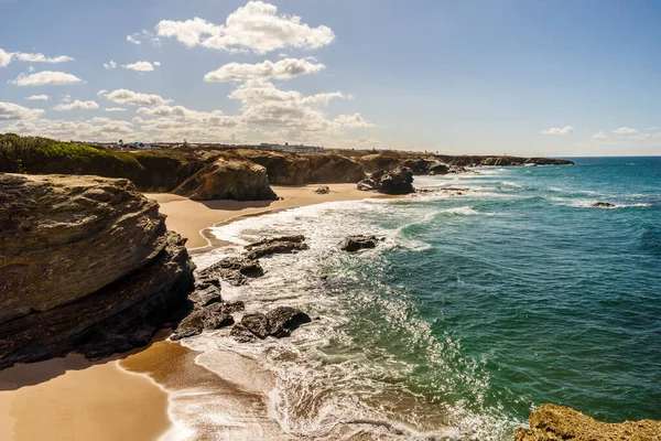 Spectacular cliffs and beaches on Vicentina Coast between Porto Covo and Sines, Alentejo, Portugal 