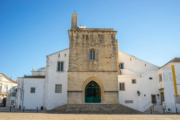 Historic Cathedral Faro Downtown Algarve South Portugal — Fotografia de Stock