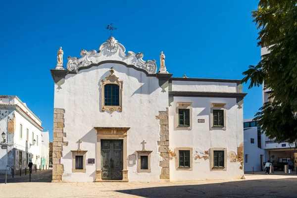 Iglesia Histórica Llamada Nossa Senhora Cruz Centro Faro Algarve Portugal — Foto de Stock