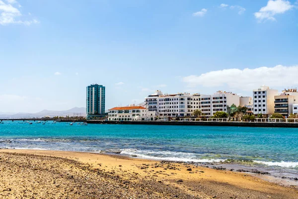 Miasto Arrecife Widziane Zamku San Gabriel Stolica Lanzarote Wyspy Kanaryjskie — Zdjęcie stockowe