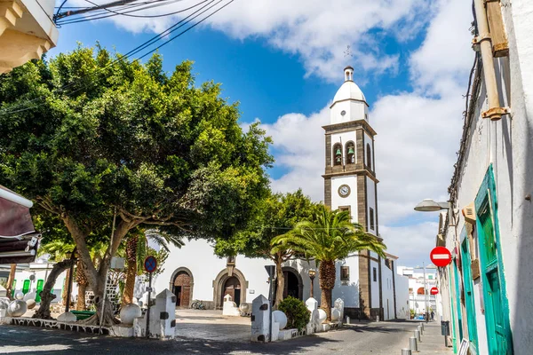 Historische San Gines Parochie Het Centrum Van Arrecife Lanzarote Canarische — Stockfoto