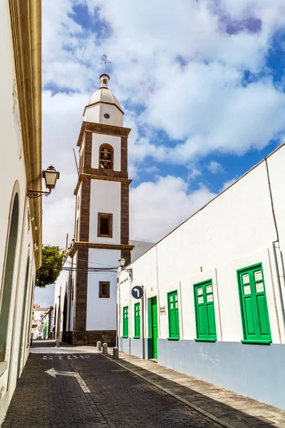 Historische San Gines Parochie Het Centrum Van Arrecife Lanzarote Canarische — Stockfoto