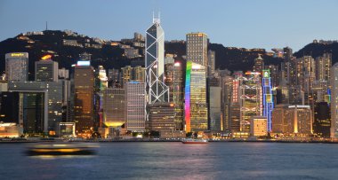 View of Hong Kong clipart
