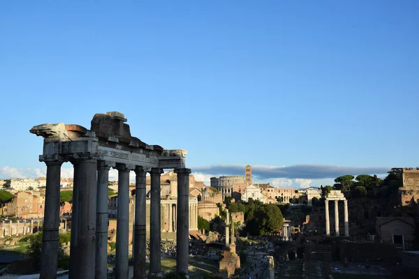 Coliseu Fórum Romano Roma Itália — Fotografia de Stock