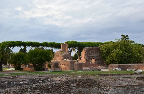 Une Visite Travers Colline Palatine Rome Italie — Photo
