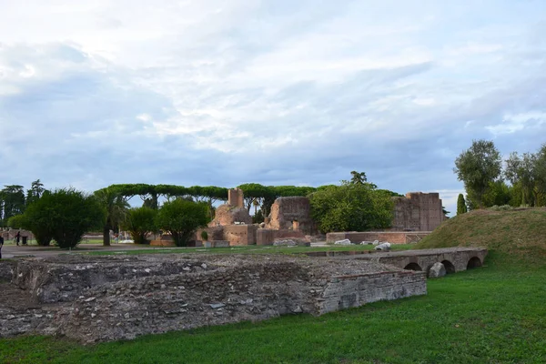 Une Visite Travers Colline Palatine Rome Italie — Photo