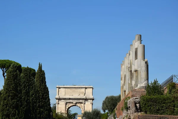Tempio Venere Roma Basilica Santa Francesca Romana Het Historische Centrum — Stockfoto
