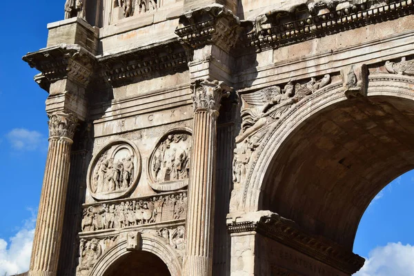 Arco Constantino Centro Histórico Roma Itália — Fotografia de Stock