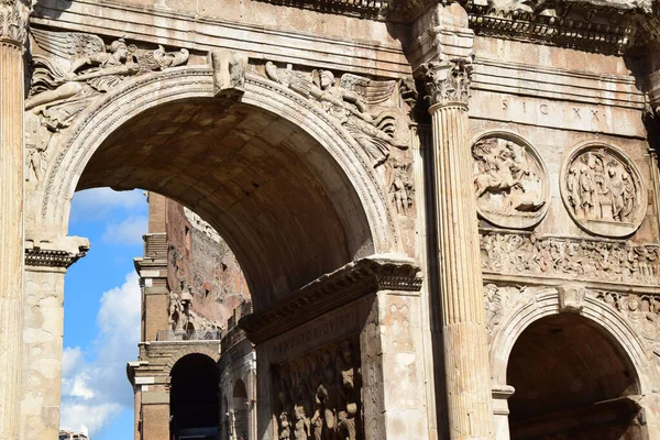 Arco Constantino Centro Histórico Roma Itália — Fotografia de Stock