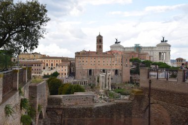 Palatine Hill 'in kalıntıları - Roma, İtalya
