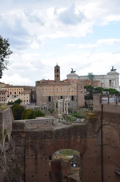 Romeins Forum Rome Italië — Stockfoto