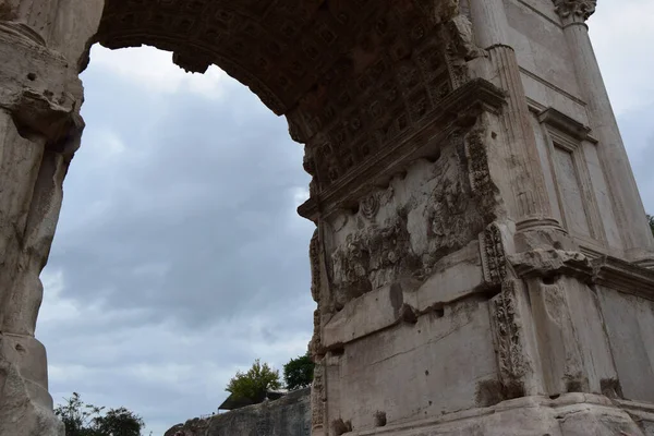 Romeins Forum Rome Italië — Stockfoto