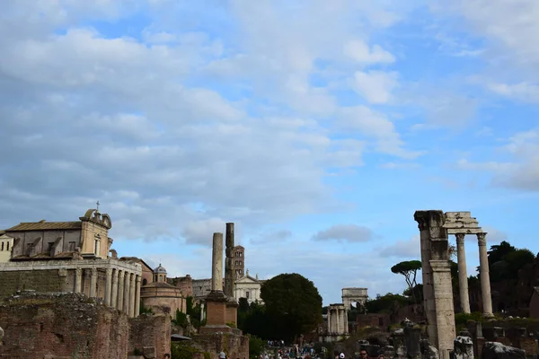 Romeins Forum Rome Italië — Stockfoto