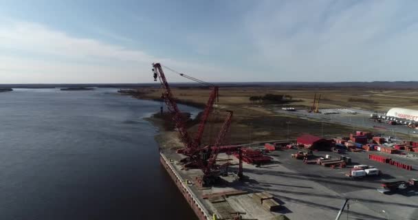 Τερματικός Σταθμός Φορτίου Της Μονάδας Επεξεργασίας Αερίου Amur — Αρχείο Βίντεο