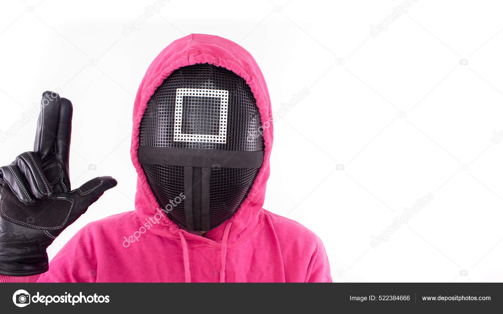 Pink Guard Squid Game New Netflix Show Squid Game Red – Stock Editorial
