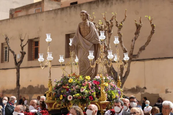 Castellon Španělsko Dubna 2022 Tradiční Španělský Svatý Týden Semana Santa — Stock fotografie