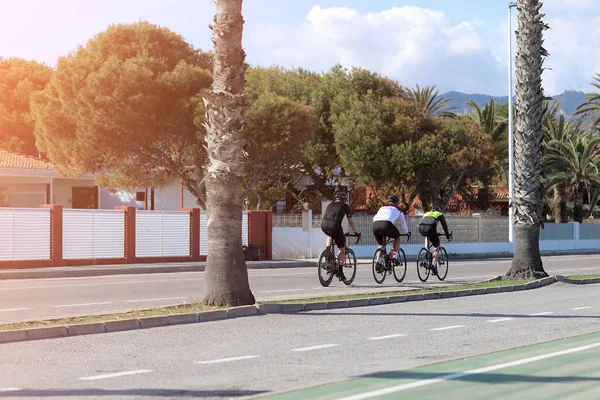 Castellon Spain April 2022 Cycling Team Training Resort Town High — Foto de Stock