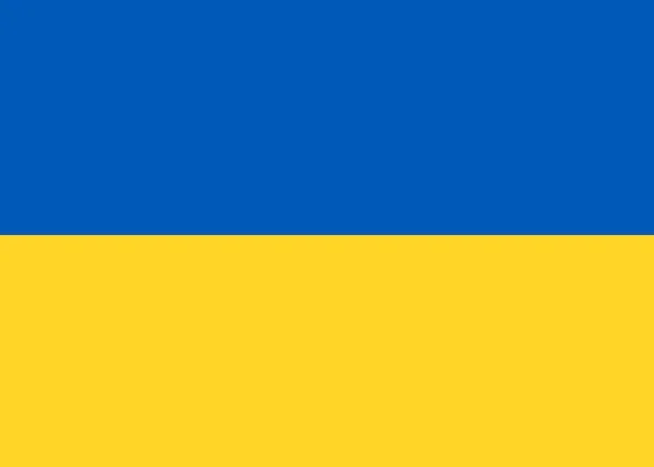 乌克兰国旗 乌克兰国旗 乌克兰国旗图解 乌克兰国旗 原版的颜色 爱国者 — 图库照片