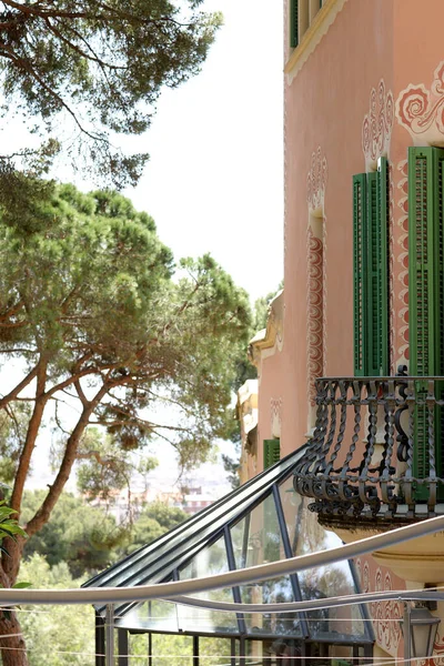 Spanya Barselona Daki Ünlü Park Guell Antoni Gaudi Tarafından Tasarlanan — Stok fotoğraf