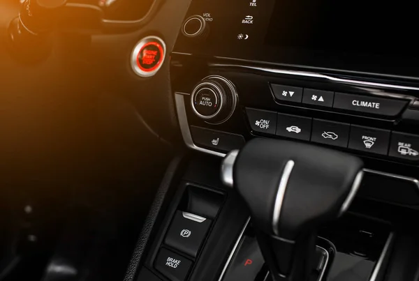 Control Panel Car Air Conditioner Dashboard Console Technology Modern Car — Stockfoto