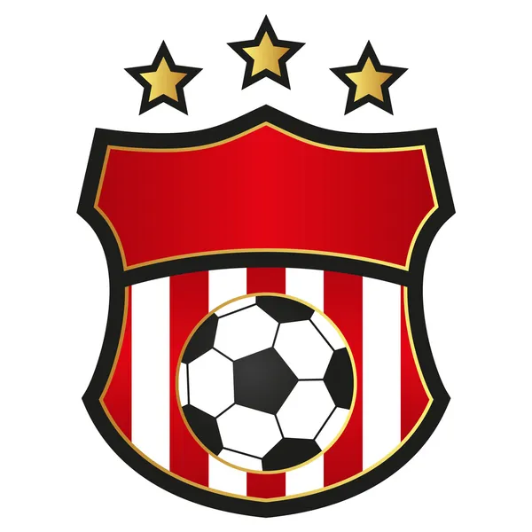 Emblema del calcio — Vettoriale Stock