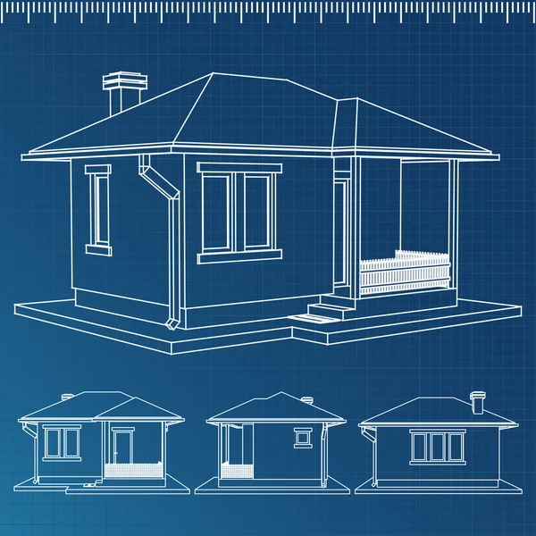 Proyecto de casa — Vector de stock