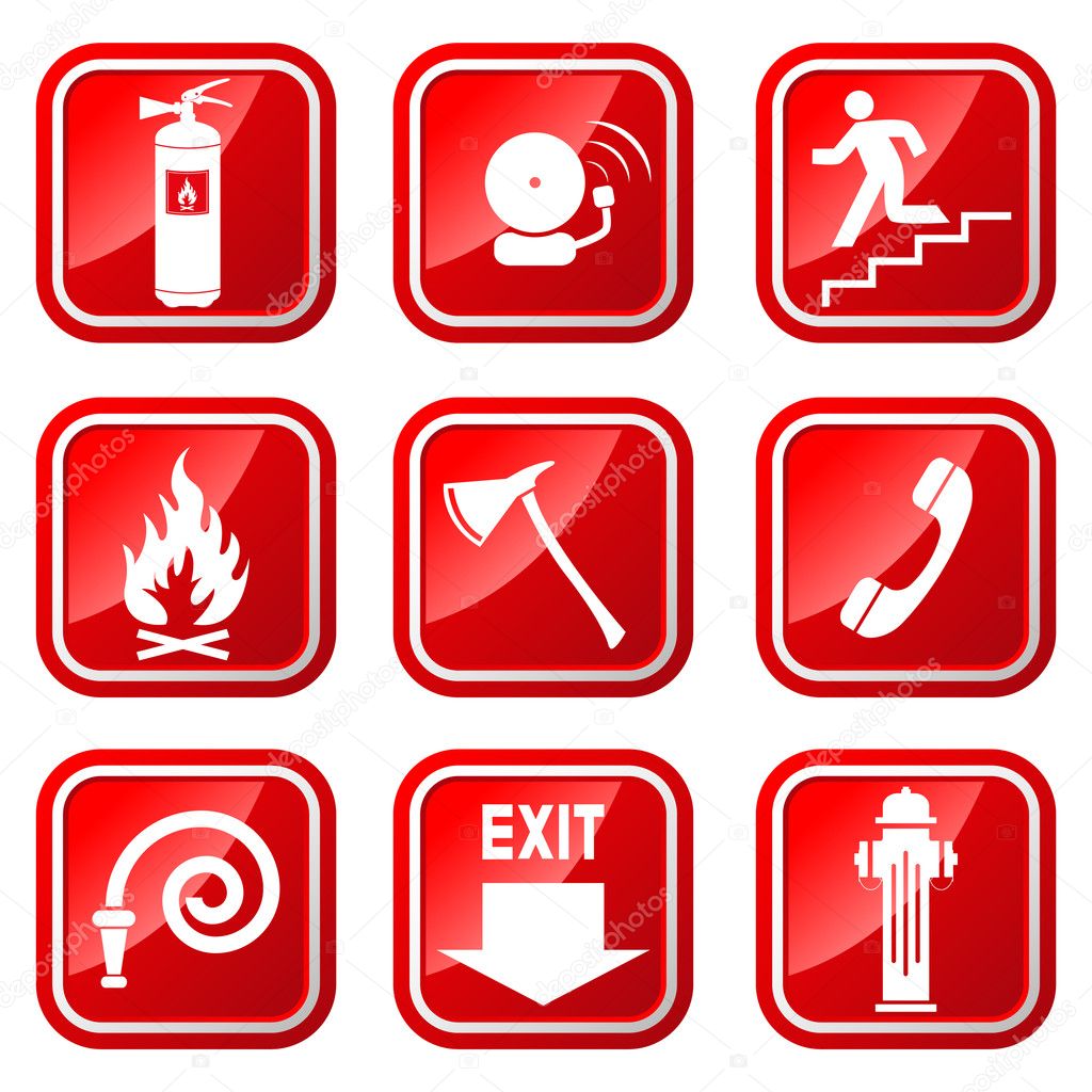 Fire Warning Signs.