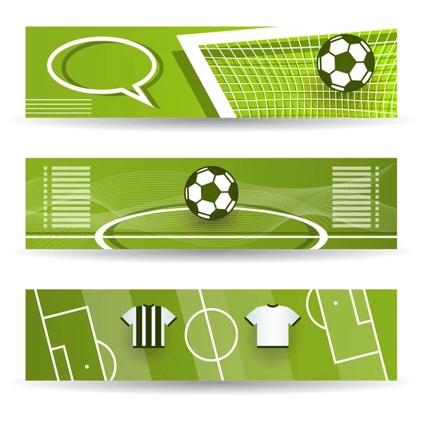 Fotboll banners — Stock vektor