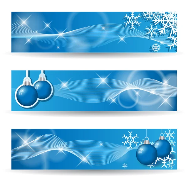 Kerstmis banners — Stockvector