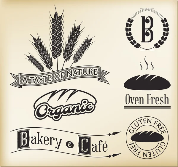 Bakery Signs — Stock Vector