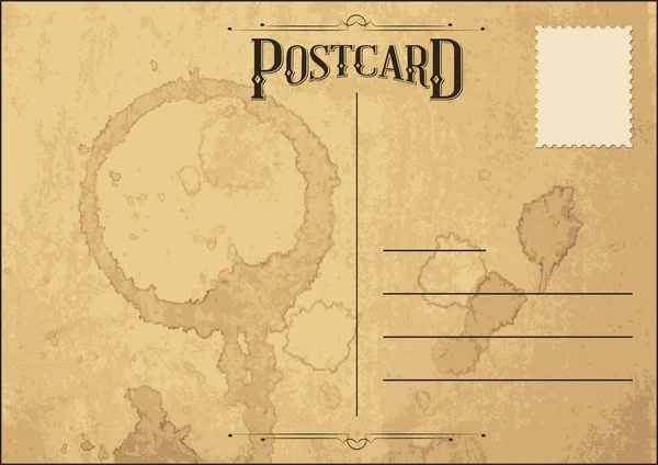 Cartão postal antigo — Vetor de Stock