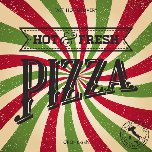 Pizza — Stockvektor