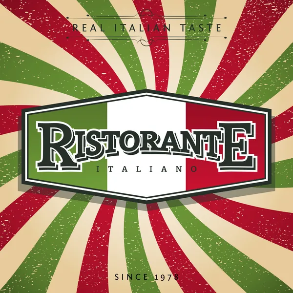 Restaurante italiano — Vector de stock