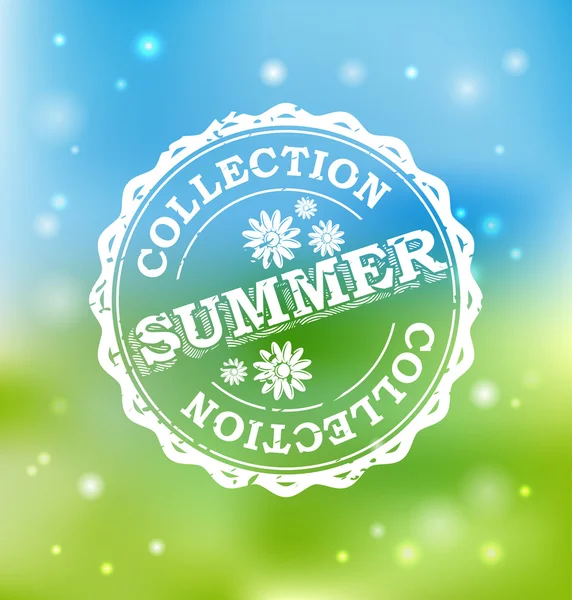 Sommerkollektionsmarke — Stockvektor