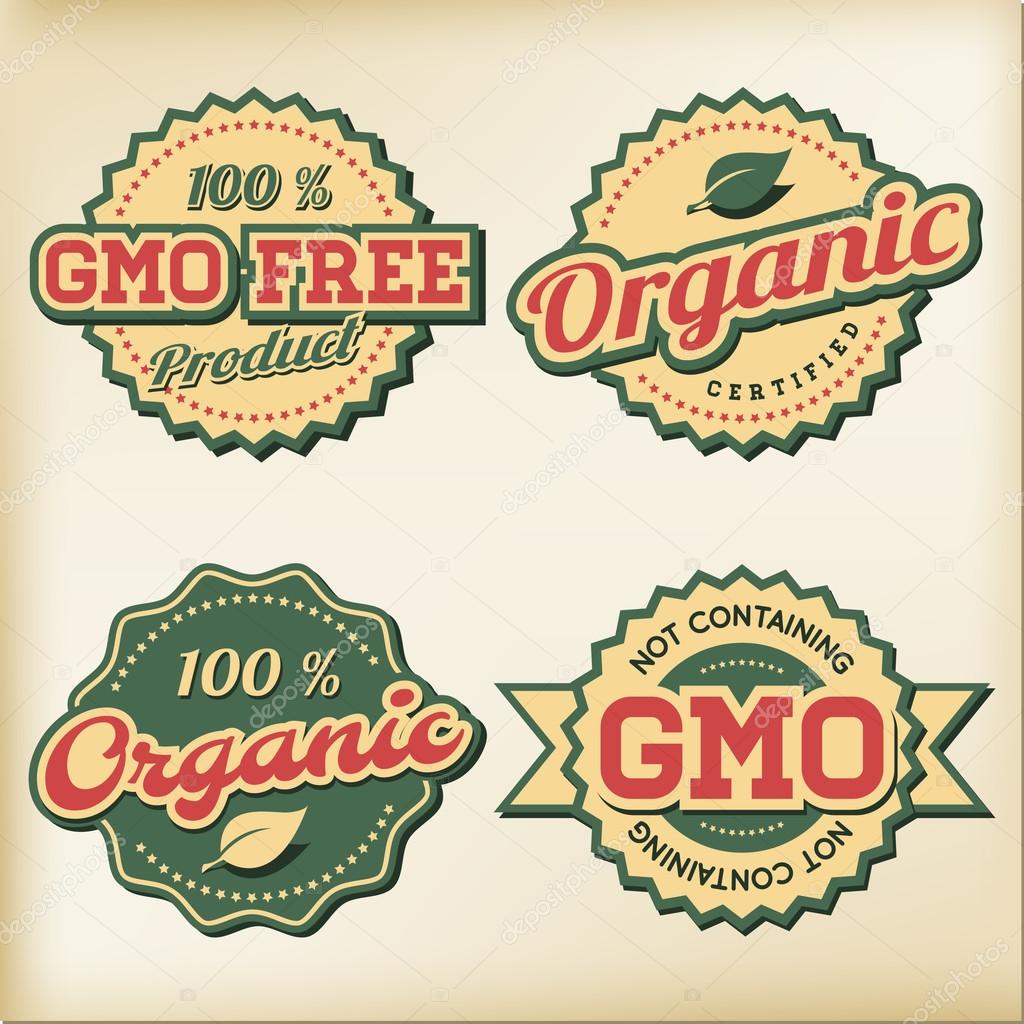 Organic and GMO free Labels