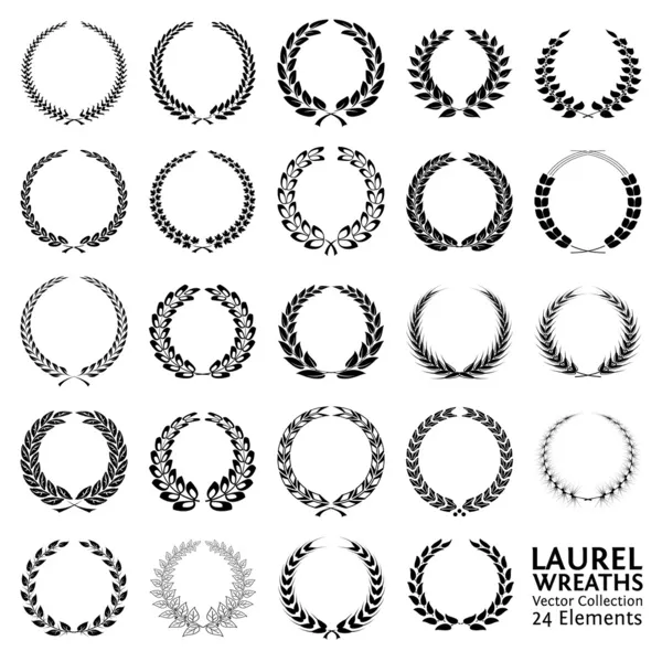 Laurel Wreaths — Stock Vector