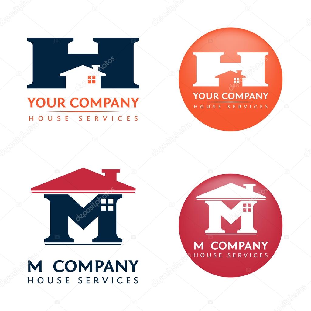 Two Logos Template for House Services