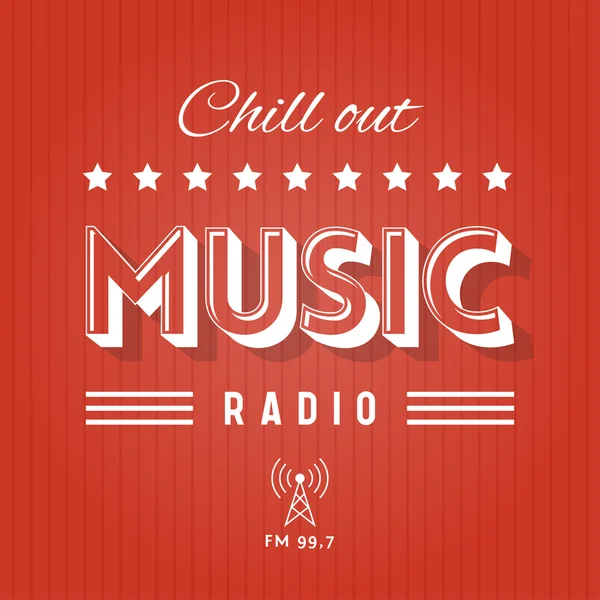 Chill Out Music Radio — Stock Vector