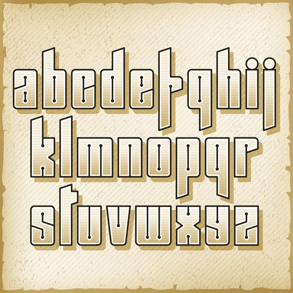 Alphabet vintage — Image vectorielle