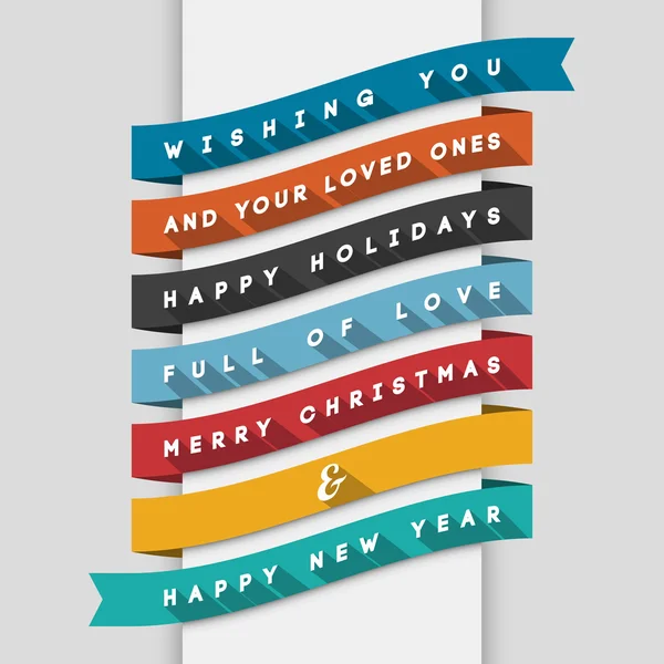 Holidays Greeting Card — Stock Vector