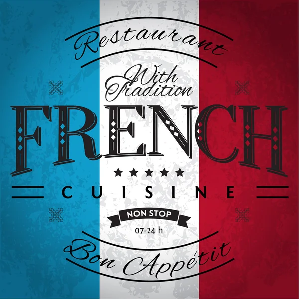 Cuisine française — Image vectorielle